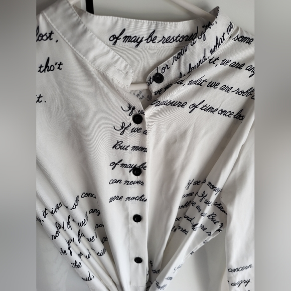Casual script printed jumpsuit - Picture 2 of 12